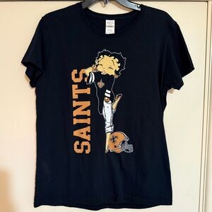 Betty Boop Saints T-shirt -Gildan